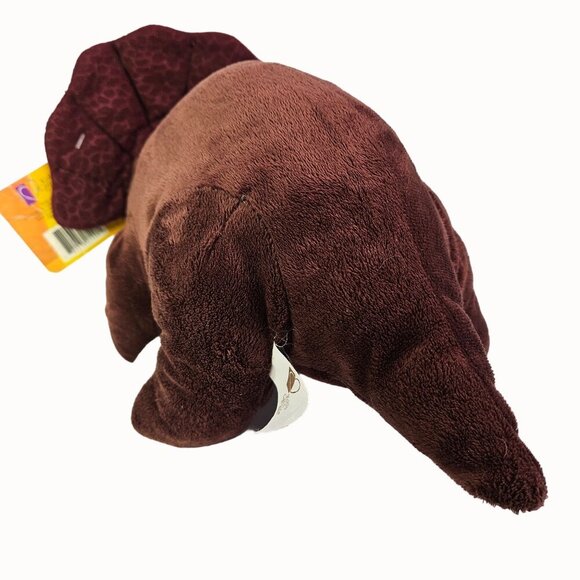 Triceratops Dinosaur Plush Toy Soft‎ Stuffed Animal Plushie Brown 14 Inch - Picture 4 of 8